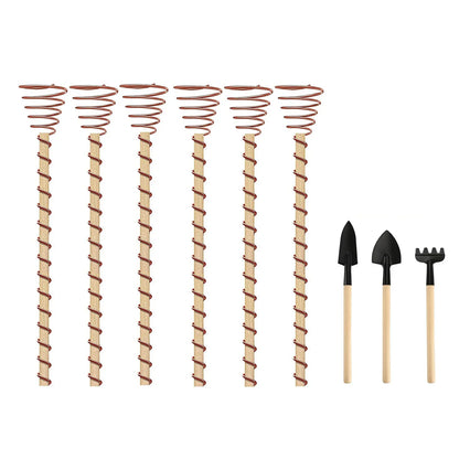 Natural Copper Plant Growth Sticks for Indoor Plants - Halri
