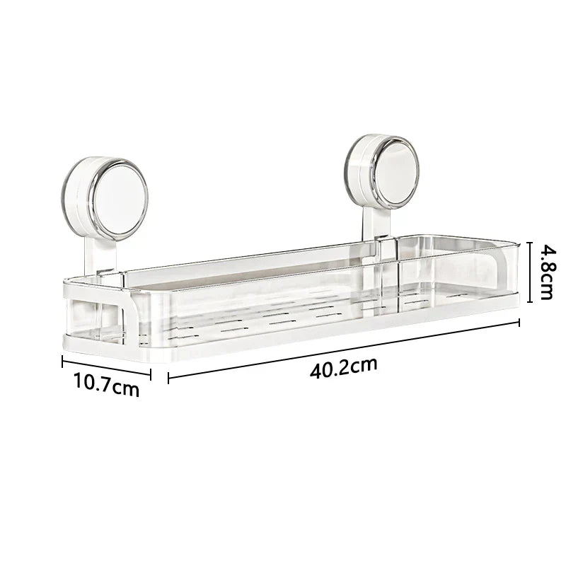 Adhesive Wall Shelf for Bathroom and Kitchen