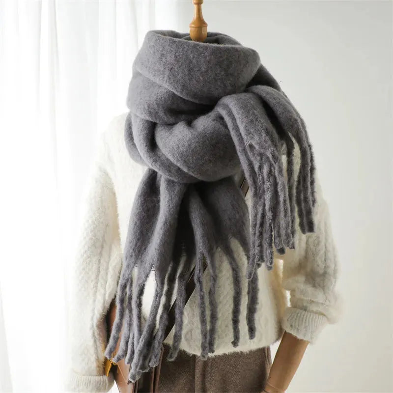 Cozy Solid Color Halri Throw Blanket