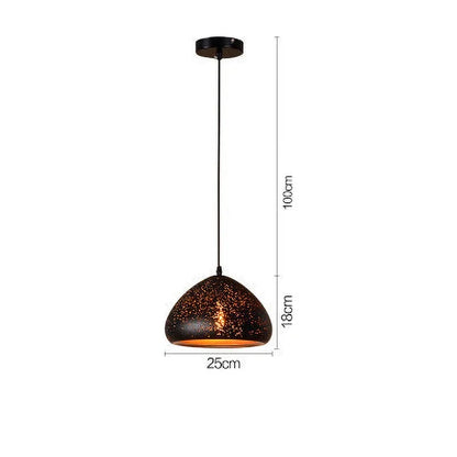 Rustic Metal Pendant Light in Modern Industrial Style