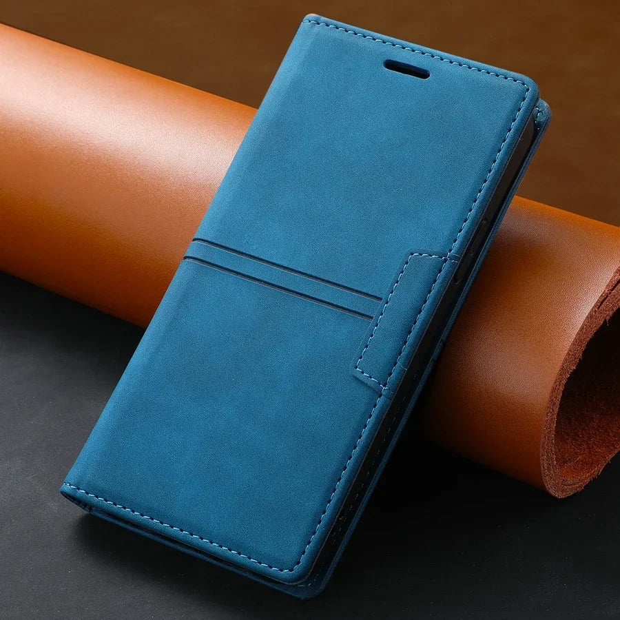 Slim Phone Wallet Case for Google Pixel - Magnetic Card Slot Cover