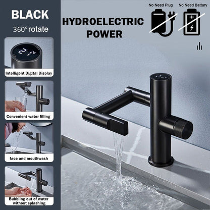 Contemporary Automatic Rotating Waterfall Kitchen Faucet