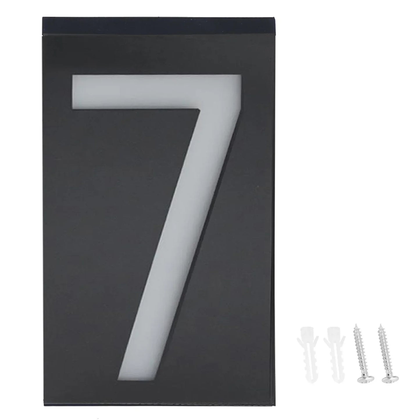 Outdoor Solar Powered House Number Lamp