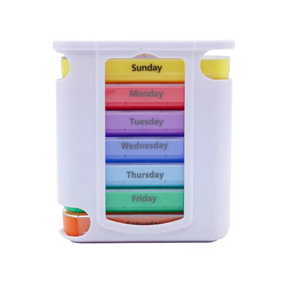 Weekly Pill Box Organizer with 28 Compartments