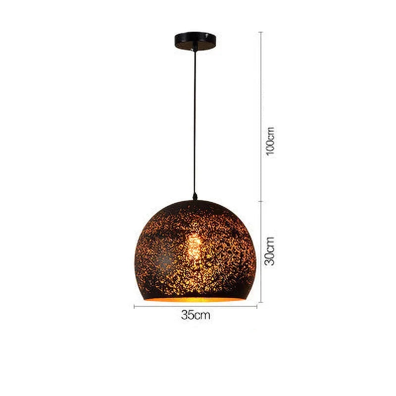 Rustic Metal Pendant Light in Modern Industrial Style