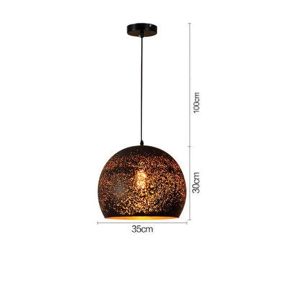 Rustic Metal Pendant Light in Modern Industrial Style