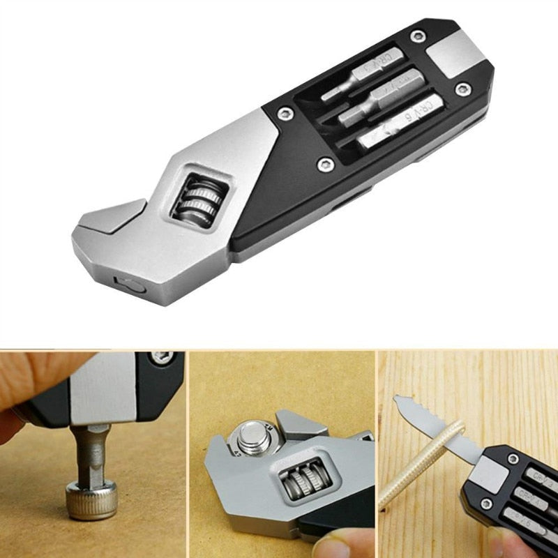 Compact Premium Folding Metal Tool Kit Set - Halri