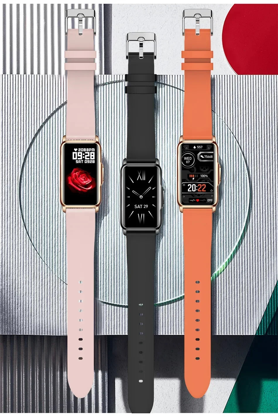 Waterproof Touch Fitness Tracker Watch for Men Women
