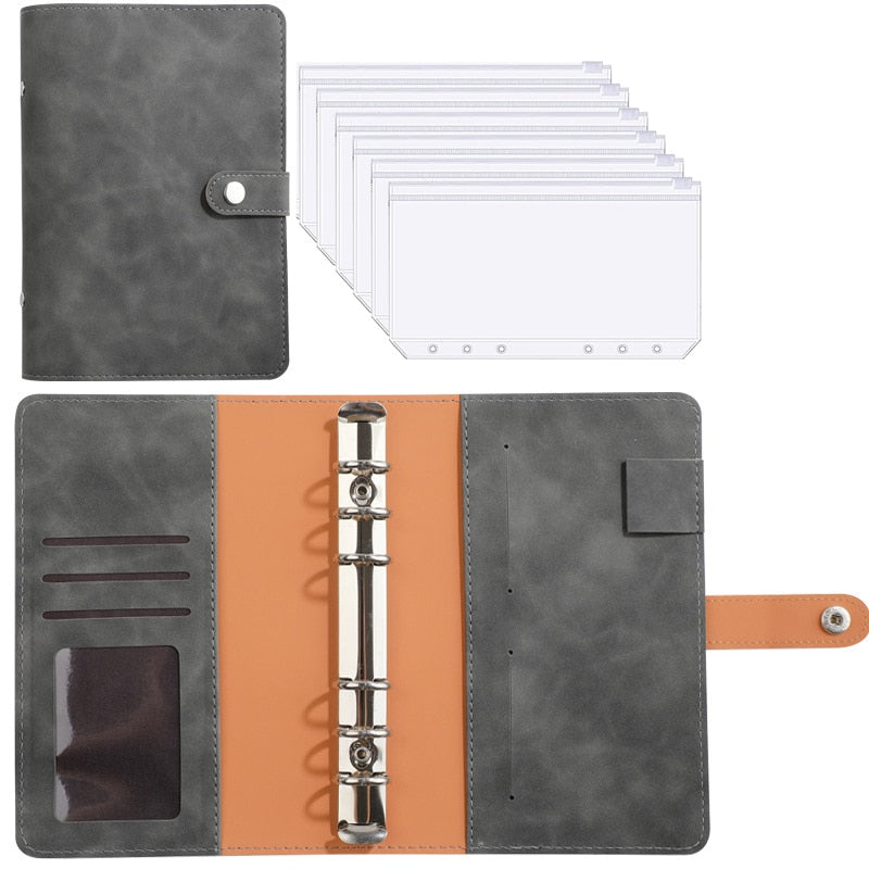 Practical Leather Wallet Planner Notebook Organizer