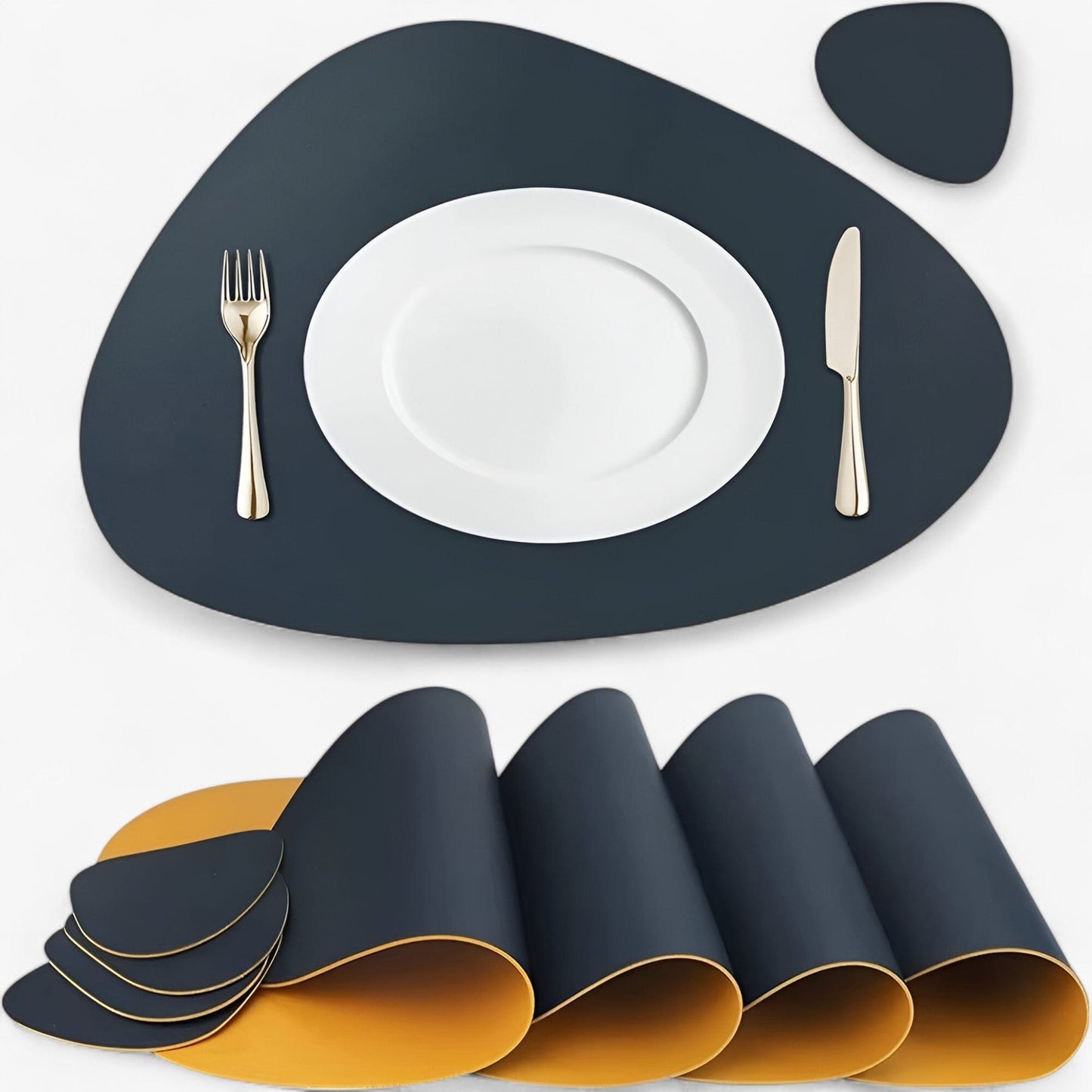 Durable Spill Proof Round Table Mat