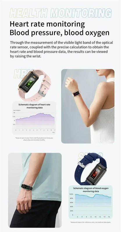 Waterproof Touch Fitness Tracker Watch for Men Women