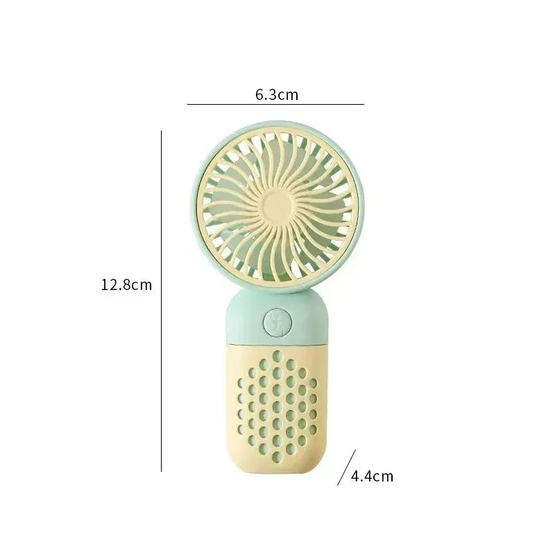 Compact Rechargeable Mini Hand Fan with Scent