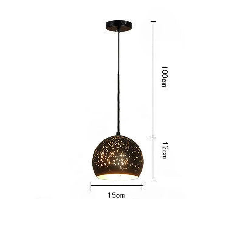 Rustic Metal Pendant Light in Modern Industrial Style
