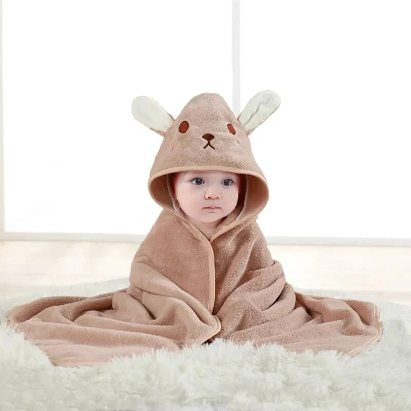 Adorable Kids Hooded Bath Towel