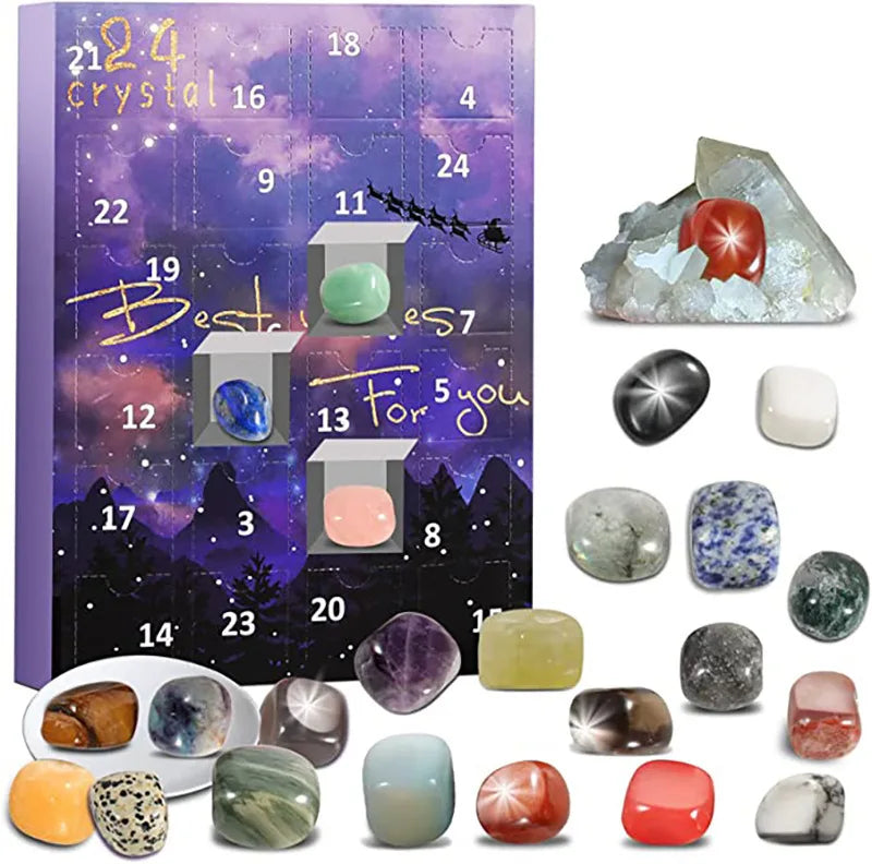 Sparkling Gemstone Christmas Countdown Calendar