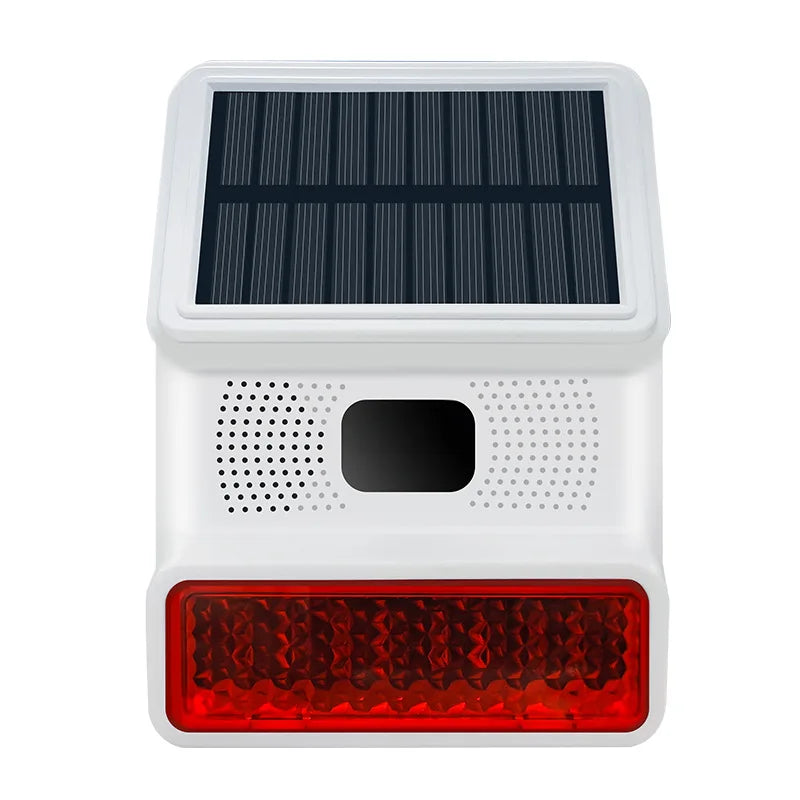 Wireless Solar Siren Alarm Module with Light and Sound - Halri