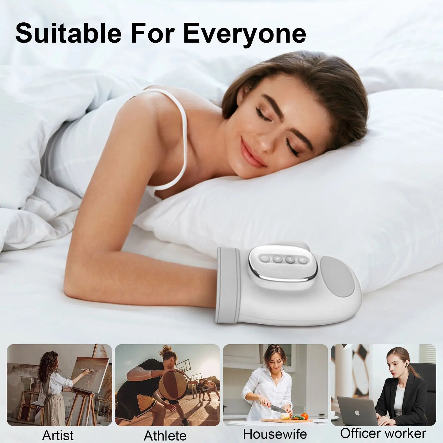 Warm Rechargeable Hand Massager for Circulation Relief
