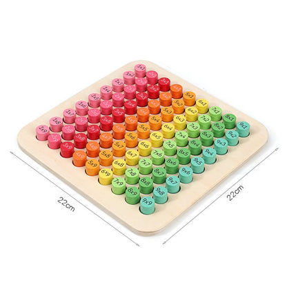Learning Wooden Math Multiplication Board