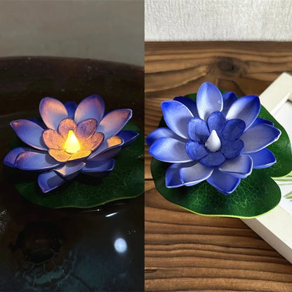 Floating Flower Pond Light with LED Sensor