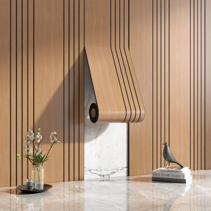 Reclaimed Wood Textured Wall Stickers Decorative Panels
