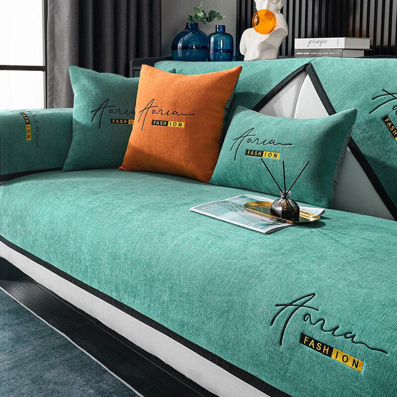 Halri | Waterproof Faux Leather Sofa Protector