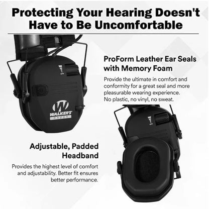 Soundproof Earmuffs for Gun Range and Work Use