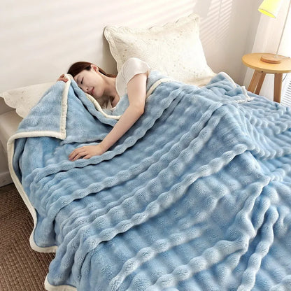 Plush Fleece Throw Blanket for Home and Travel - Halri