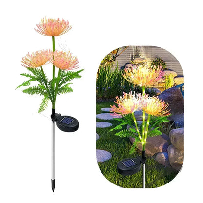 Colorful Solar Powered Flower String Lamp