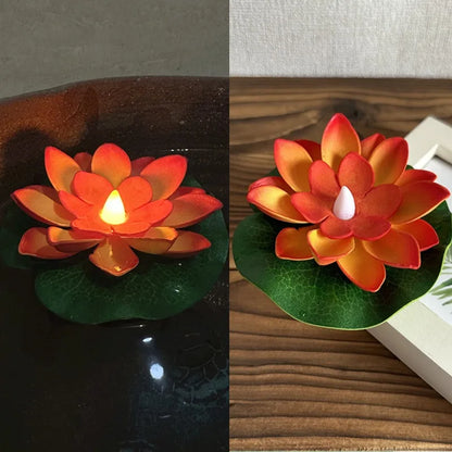 Floating Flower Pond Light with LED Sensor