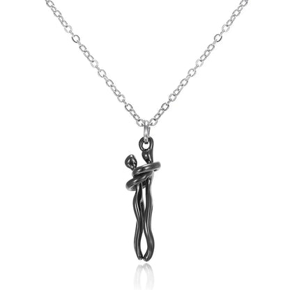 Trendy Fit Hug Pendant Necklace