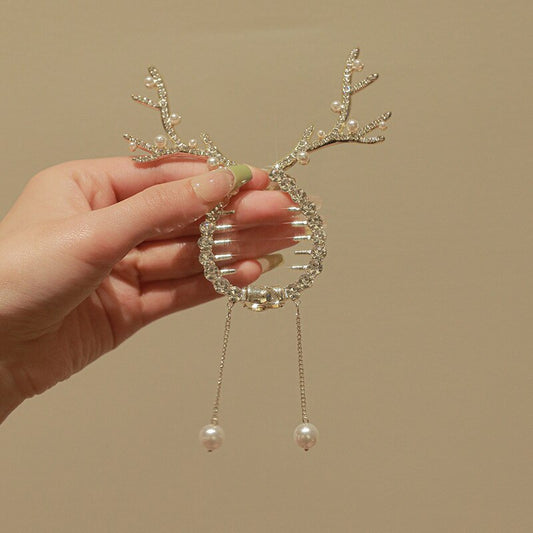 Beautiful Deer Hair Tie Pony Clip - Halri