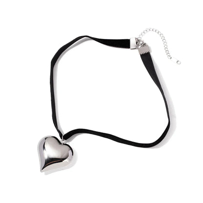 Thick Love Heart Chain Necklace