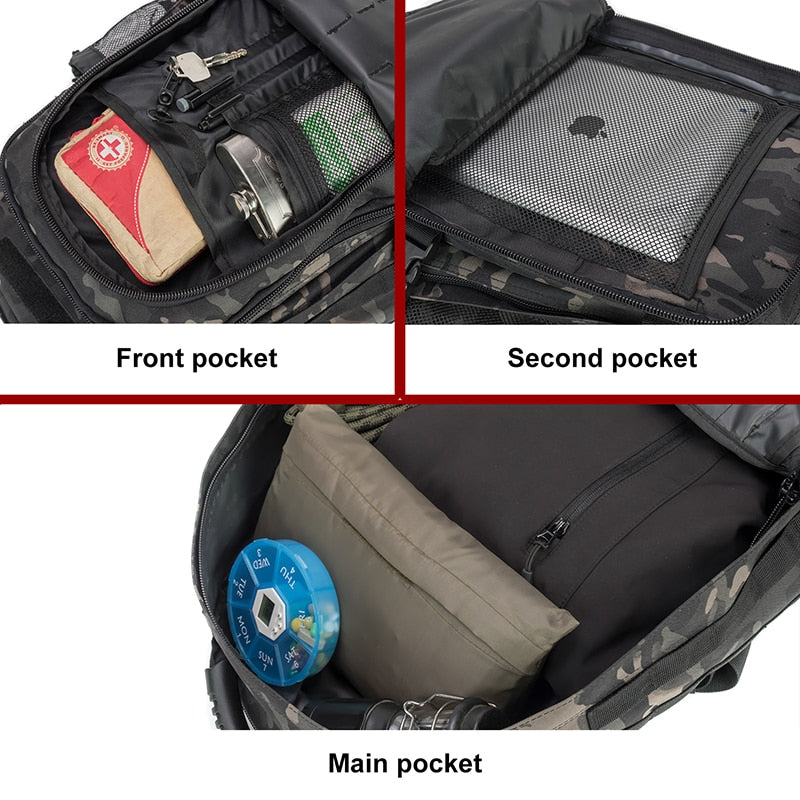 Large Waterproof Hiking Backpack - Durable Outdoor Trekking Bag
