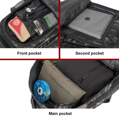 Large Waterproof Hiking Backpack - Durable Outdoor Trekking Bag