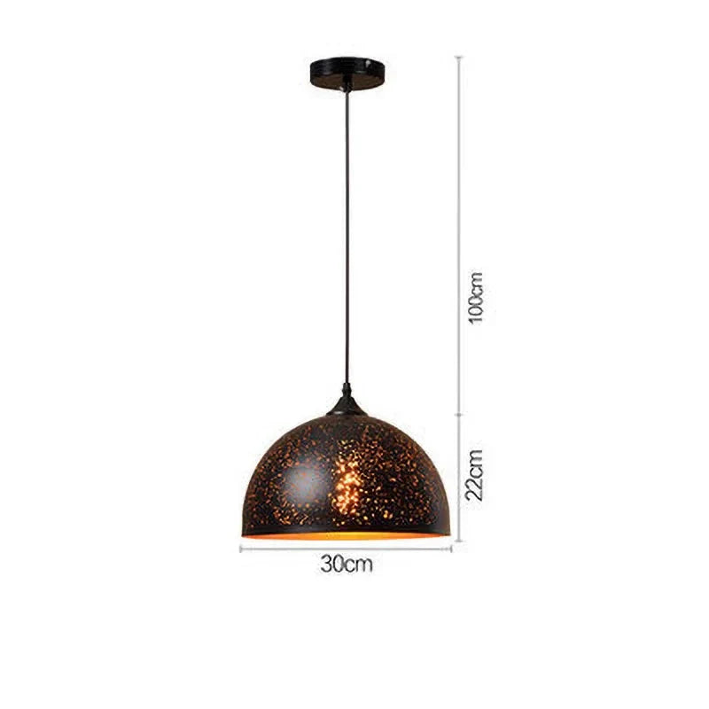 Rustic Metal Pendant Light in Modern Industrial Style