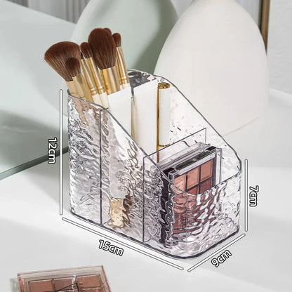Spacious Makeup Storage Box with Wave Pattern Design - Halri