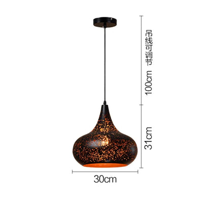 Rustic Metal Pendant Light in Modern Industrial Style