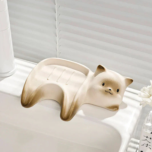 Adorable Kitty Ceramic Soap Dish - Halri