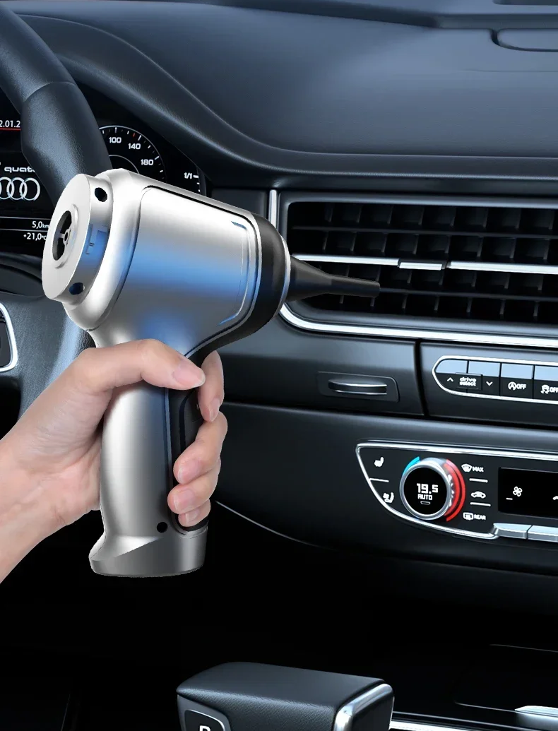 Compact Rechargeable Car Vacuum Cleaner - Portable Handheld