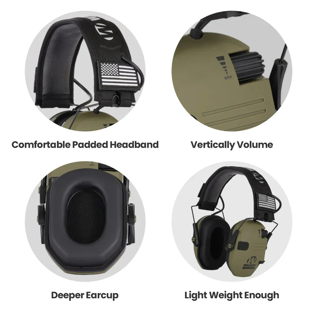 Soundproof Earmuffs for Gun Range and Work Use