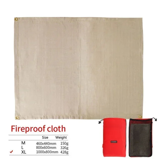Flameproof Outdoor Camp Mat Heat Resistant Camping Pad