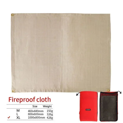 Flameproof Outdoor Camp Mat Heat Resistant Camping Pad