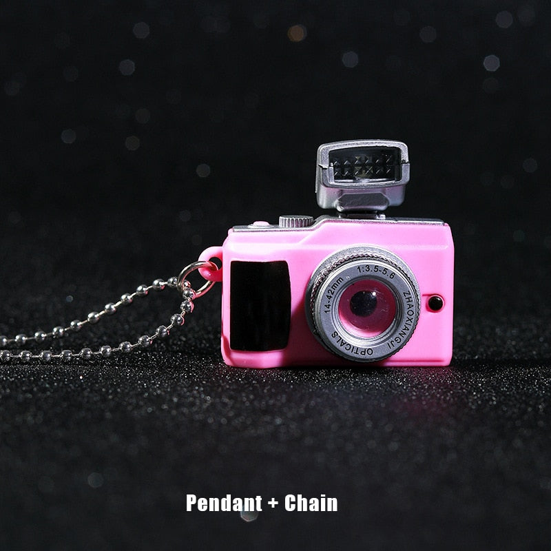 Retro Camera Pendant Light Necklace
