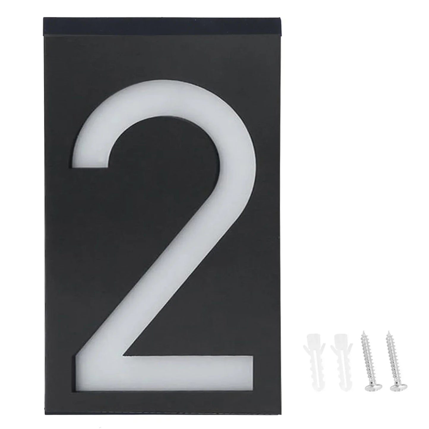 Outdoor Solar Powered House Number Lamp