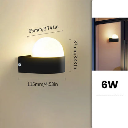 Outdoor LED Wall Lamp with Motion Sensor and Dusk Timer