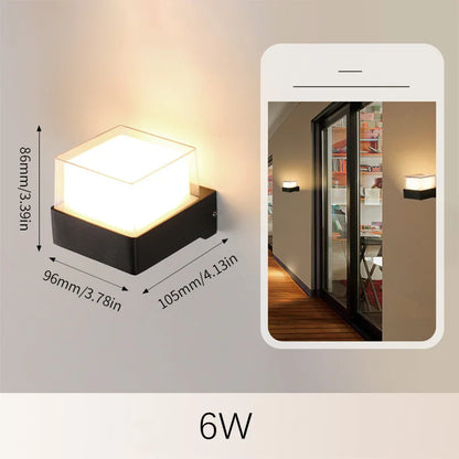 Outdoor LED Wall Lamp with Motion Sensor and Dusk Timer