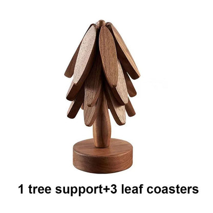 Natural Wood Protective Coaster Set - Halri