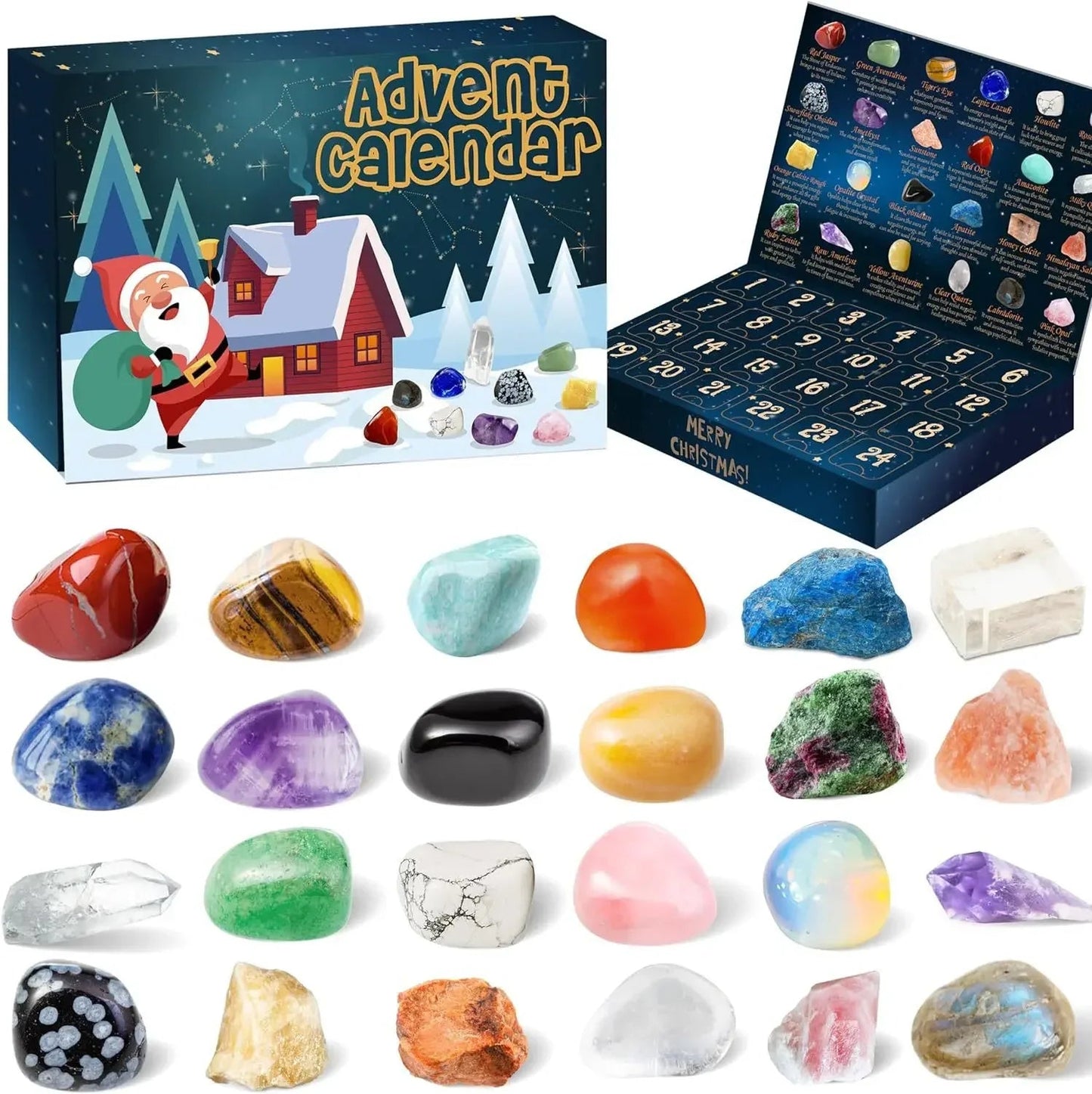 Sparkling Gemstone Christmas Countdown Calendar