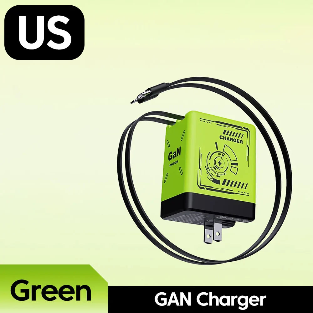 Quick 120W Portable Retractable Charger