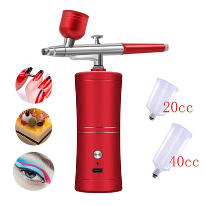 Compact Portable Air Spray Paint Gun Kit